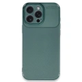 HERŞEYTREND İphone 16 Pro Max Kılıf Auto Focus Karbon Kapak - Koyu Yeşil