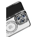 HERŞEYTREND İphone 16 Pro Max Kılıf Joke Simli Magneticsafe Kılıf - Siyah