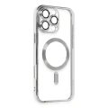 HERŞEYTREND İphone 16 Pro Max Kılıf Kross Magneticsafe Kapak - Gümüş
