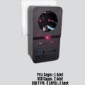 HERŞEYTREND Isıya Dayanıklı PC Gövdeli Akım Korumalı Priz 4 USB