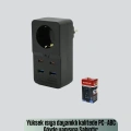 HERŞEYTREND Isıya Dayanıklı PC Gövdeli Akım Korumalı Priz 4 USB