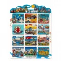 HERŞEYTREND İstanbul Temalı Silikon Buzdolapı Süsü Magnet 12Li Set