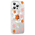HERŞEYTREND Joko Apple İphone 14 Pro Max Floral Magsafe Kapak - Turuncu