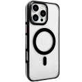 HERŞEYTREND Joko İphone 16 Pro Max Gleam Pc Sert Magsafe Kılıf - Şeffaf-siyah