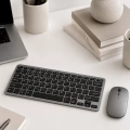 HERŞEYTREND Kablosuz Bluetooth Klavye Mouse Seti Şarjlı Tablet Laptop Uyumlu
