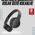 HERŞEYTREND Kablosuz Bluetooth Kulaklık Kulak Üstü Ayarlanabilir Uzun Ömürlü