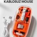 HERŞEYTREND Kablosuz Mouse Fare 5.0 Bluetooth Bağlantılı USB Girişli