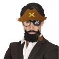 HERŞEYTREND Kahve Şapkalı Pipolu Jack Sparrow Gözlüğü