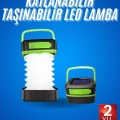 HERŞEYTREND Kamp Lambası Katlanabilir Lamba Solar Şarjlı Led Lamba El Fenerli