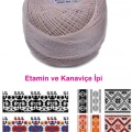 HERŞEYTREND Kaplan Etamin Ve Kanaviçe İpi 8 No Kod/Renk: 745 - mudanis