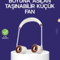HERŞEYTREND Katlanabilir Asılabilir Mini Fan USB Şarjlı 3 Kademeli Sessiz