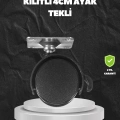 HERŞEYTREND Kilitli 4 cm Evrensel Tekerlek Ayak Tek Adet