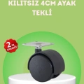 HERŞEYTREND Kilitsiz 4 cm Mobilya Ayağı Tek Adet Pratik ve Dayanıklı