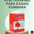 HERŞEYTREND Kırmızı ATM Kasa Tipi Para Biriktirme Kumbarası