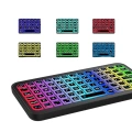 HERŞEYTREND Kompakt Siyah RGB Işıklı Bluetooth Mini Klavye