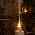 HERŞEYTREND LED Işıklı Vintage Hava Nemlendirici Aromaterapi Difüzörü USB Şarjlı