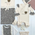 HERŞEYTREND Leopar Desenli 8li Set Yeni Doğan