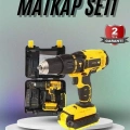 HERŞEYTREND Matkap Seti 24 Parça Çift Bataryalı Darbeli Led Işıklı Vidalama