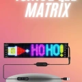 HERŞEYTREND Matrix Led Cama Yapışan Telefon Kontrollü Panel Dijital Ekran Kumandalı