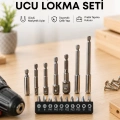 HERŞEYTREND Metal Gövdeli 16lı Bits Seti Çok Amaçlı Tornavida Uçları