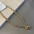 HERŞEYTREND Metal Top Kolye - Altın