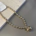 HERŞEYTREND Metal Top Kolye - Altın