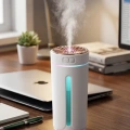 HERŞEYTREND Mini Araç Nemlendirici 5 Esans Hediyeli USB Işıklı Koku Difüzörü