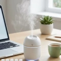 HERŞEYTREND Mini Hava Nemlendirici USB Bağlantılı LED Işıklı 5 Esans Hediyeli Aromaterapi Difüzörü