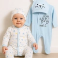 HERŞEYTREND Mini Jungle Aslan Desenli Erkek Bebek 4lü Tulum Seti
