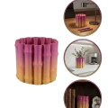 HERŞEYTREND Modern 3D Baskı Mor Sarı Vazo Ev Ofis Dekorasyon Şık Tasarım