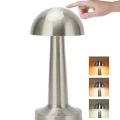 HERŞEYTREND Modern Mantar Masa Lambası Dokunmatik 3 Işık Modlu Şarjlı Kablosuz LED