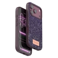 HERŞEYTREND Onegif Apple İphone 18 Pro Bright Simli Kapak - Bordo
