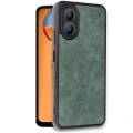 HERŞEYTREND Oppo A38 Kılıf Aras Deri Kapak - Koyu Yeşil