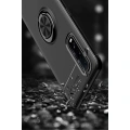 HERŞEYTREND Oppo Find X2 Kılıf Range Yüzüklü Silikon - Siyah-kırmızı