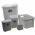 HERŞEYTREND Petek 5 Li Banyo Çeyiz Seti Royaleks-MRD307-Dv