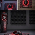 HERŞEYTREND Profesyonel Oyuncu Mouse Seti Dokuma USB Kablolu RGB Aydınlatmalı
