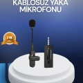 HERŞEYTREND Profesyonel Ses Kayıt İçin Kablosuz Mini Yaka Mikrofonu