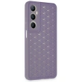 HERŞEYTREND Realme C65 Kılıf Petek Silikon Kapak - Lila
