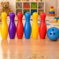 HERŞEYTREND Renkli Çocuk Bowling Oyunu 6 Kukalı Eğitici Eğlence Seti