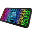 HERŞEYTREND RGB Işıklı Kablosuz Mini Klavye 10 mm İnce Gövde