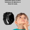 HERŞEYTREND S10 Akıllı Çocuk Saati Siyah Model Çift Yönlü Konuşma ve SOS