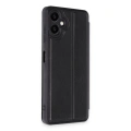 HERŞEYTREND Samsung Galaxy A06 Kılıf Flip Cover - Siyah