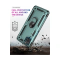 HERŞEYTREND Samsung Galaxy A22 Kılıf Sofya Yüzüklü Silikon Kapak - Yeşil