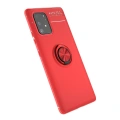 HERŞEYTREND Samsung Galaxy A91 / S10 Lite Kılıf Range Yüzüklü Silikon - Kırmızı