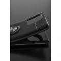 HERŞEYTREND Samsung Galaxy A91 / S10 Lite Kılıf Range Yüzüklü Silikon - Mavi