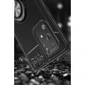 HERŞEYTREND Samsung Galaxy A91 / S10 Lite Kılıf Range Yüzüklü Silikon - Siyah-kırmızı