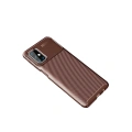 HERŞEYTREND Samsung Galaxy M31s Kılıf Auto Focus Karbon Kapak - Kahverengi