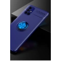 HERŞEYTREND Samsung Galaxy M51 Kılıf Range Yüzüklü Silikon - Mavi