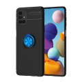 HERŞEYTREND Samsung Galaxy M51 Kılıf Range Yüzüklü Silikon - Siyah-mavi