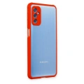 HERŞEYTREND Samsung Galaxy M52 5g Kılıf Miami Şeffaf Silikon - Kırmızı